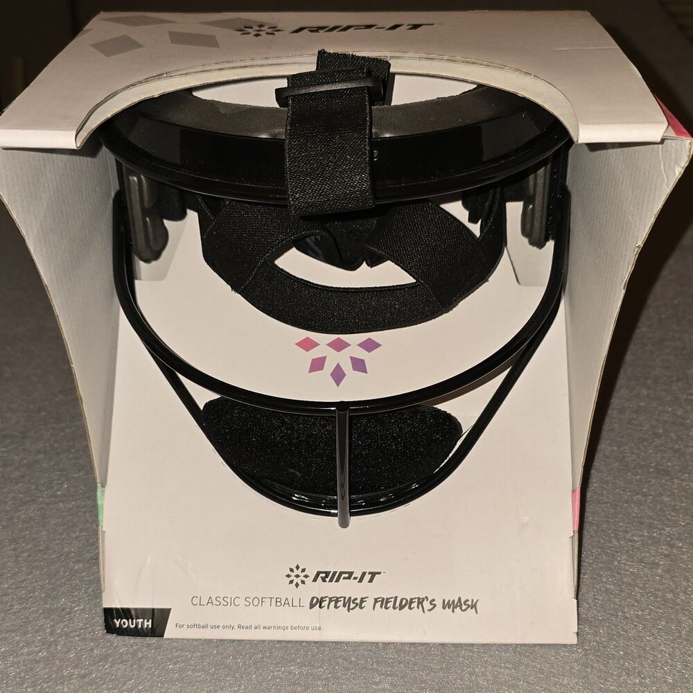 RIP-IT Classic Softball Defense Fielder's Mask Adjustable Youth Black